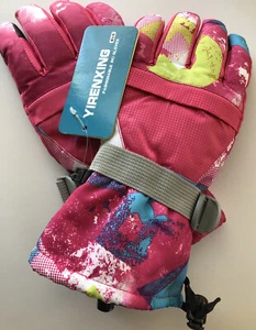 Yirenxing Ski Gloves Quality Large NEW With Tag Fashionable with Zippered Pouch - Picture 1 of 8