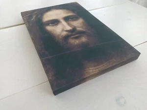 The Shroud of Turin Jesus Christ Face Canvas Print, Gallery Wrapped Print Canvas - Picture 1 of 11