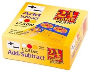 NEW 24 Game Primer Math Add/Subtract 96 Cards-192 Combinations