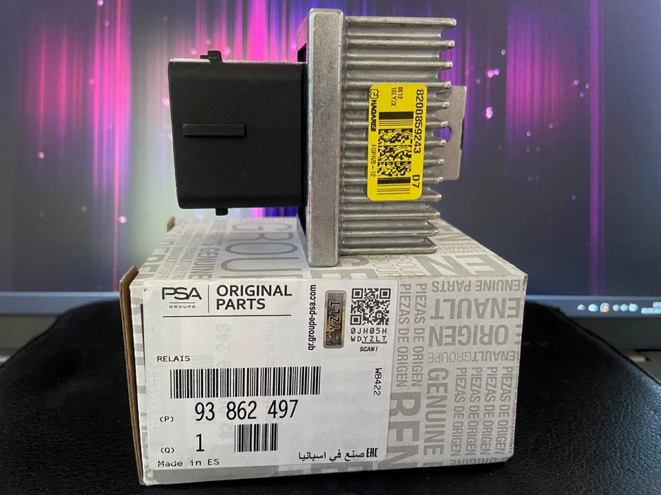 Vauxhall MOVANO B or VIVARO a Glow Plug Relay Control Unit 93862497 Original