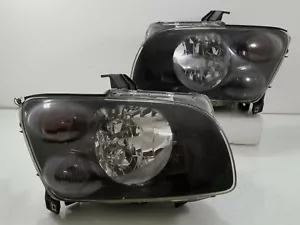 Nissan JDM Stagea M35 250RS 300RS XENON HID BLACK Front Head Lights Lamps 1pair - Picture 1 of 12