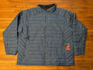 Columbia Mens White Out II Omni Heat Thermal Reflective Blue Jacket Size 4X NWT - Picture 1 of 8