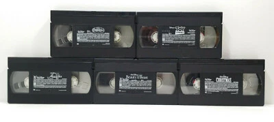 Lot of 5 VHS Disney Cinderella Toy Story Aladdin Beauty and the Beast Christmas Foto 1 de 4