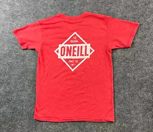 Camiseta informal O Neill para hombre mediana roja blanca con logotipo surfista - Imagen 1 de 11