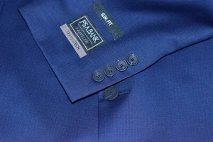 Neu mit Etikett Jos. A. Bank Karo Karo Blau Blazer Herren Sport Mantel Gr. 50R Slim Fit - Bild 1 von 10