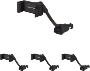 PowerMount Car Phone Holder - 7.5W Fast Charge with 360° Rotation, 4-Pack - Picture 1 of 4