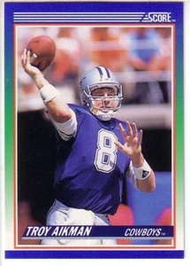 1990 Score DALLAS COWBOYS Team Set  (8) TROY AIKMAN / JIM JEFFCOAT +  - Picture 1 of 1