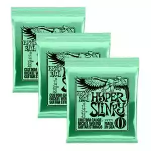 3 Sets ERNIE BALL HYPER 2229 SLINKY NICKEL WOUND ELECTRIC GUITAR STRINGS 8-42 - Picture 1 of 9