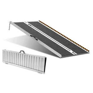 VEVOR Rollstuhlrampe klappbar Alu Auffahrrampe Schwellenrampe 152,4cm 363kg - Bild 1 von 12
