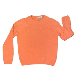 Vintage Angelon By darlene Peach Rabbit Hair/Lamb Sweater Made USA Size 34 (C6) - Picture 1 of 9