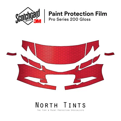 3M PRO PreCut Paint Protection Clear Bra PPF for Honda Civic Coupe 2012-2013 Kit - Image 1 of 4
