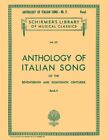 Anthology of Italian Song of the 17th and 18th Centuries Book II 050254020