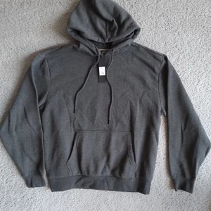 NOVA Men Size Large Gray Charcoal Fleece Pocketed Tyson Pullover Hoodie NWT - Picture 1 of 8