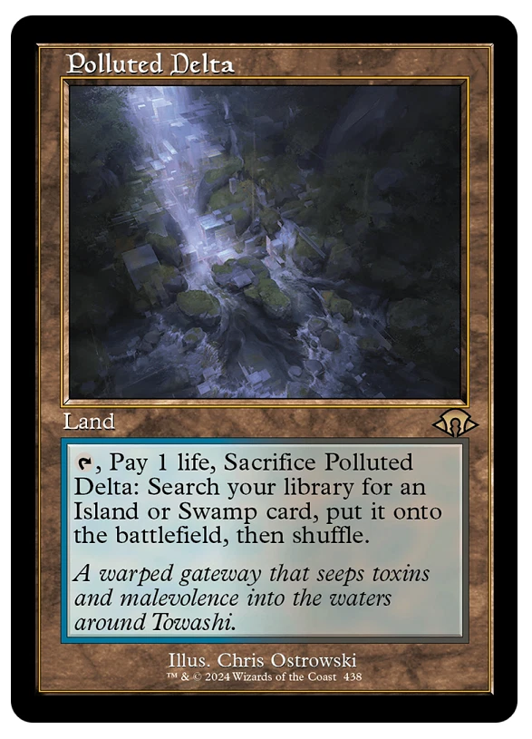 MTG - 1 x Retro Polluted Delta - Rare Land - Modern Horizons 3 (MH3) - M/NM - Image 1 of 1