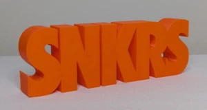 SNKRS ORANGE 15CM Sneaker Art Figurine Collector Sneakerhead 3d Print - Picture 1 of 9
