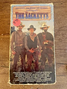 Louis L' Amour The Sacketts (VHS, 1991, 2-Tape Set) Tom Selleck - Picture 1 of 3