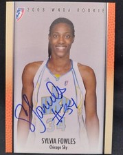 Sylvia Fowles autographed WNBA rookie card, 2008 WNBA Enterprises