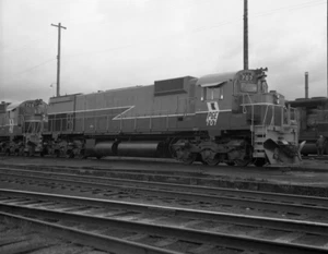 Negativo Pacific Great Eastern PGE Railroad 707 Alco 0824 - Imagen 1 de 1