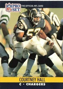 COURTNEY HALL 1990 Pro Set #628 San Diego Chargers Football Card - Picture 1 of 2