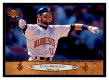 1996 Upper Deck #125 CHUCK KNOBLAUCH Minnesota Twins ~D8E