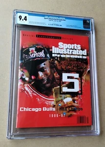 Sports Illustrated Presents Chicago Bulls 5 Michael Jordan 1997 CGC Graded 9.4 - Picture 1 of 2