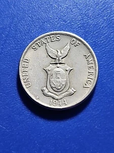 1944 S  Philippines 5 Centavos KM# 180a Circulated Condition - Picture 1 of 2