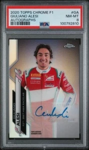 2020 Topps Chrome F1 Giuliano Alesi AUTO PSA 8 - Picture 1 of 2