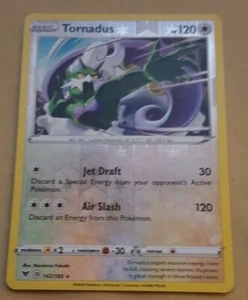 POKEMON TCG CARD - SWORD & SHIELD VIVID VOLTAGE - TORNADUS 142/185 (REV HOLO) NM - Picture 1 of 1