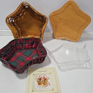 Longaberger Star Basket 2001 Christmas Collection USA Liner Book Vintage komplett - Bild 1 von 11