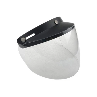 WANCAR Standard 3-Snap Button Universal Visor for Open Face Motorcycle Helmet Wind S...