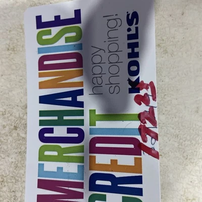 Kohl's Merchandise Credit Face Value $172.24 In Store No Exp, Reduced 2 $145 - Image 1 of 2