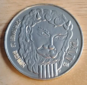 MONEDA DE MARDI GRAS DE NUEVA ORLEANS SARTENES PARROQUIA DE SAN BERNARDO COSAS FAVORITAS '71 DOBLÓN - Imagen 1 de 2