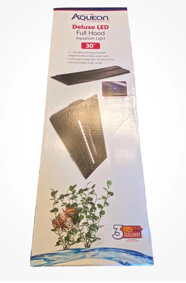 Aqueon 30" Deluxe Led Full Hood Aquarium Light Freshwater Tank New - Image 1 of 1