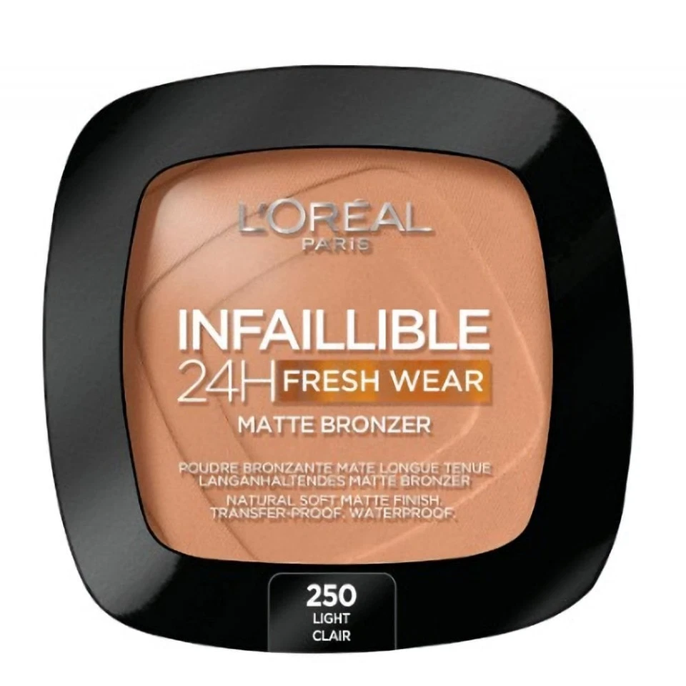 L'Oréal Infaillible 24HR Fresh Wear Matte Bronzer 9g - 250 Light - Bild 1 von 1
