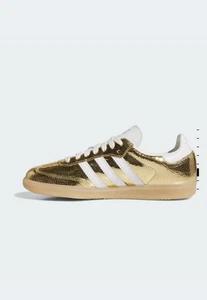 Adidas Samba OG Zapato Mujer Talla 7.5 Paquete Metálico agrietado - Dorado KI5719 - Imagen 1 de 7