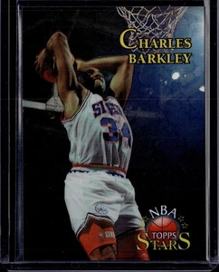1996 Topps Finest Charles Barkley NBA Topps Stars Refractor #104 - Picture 1 of 2