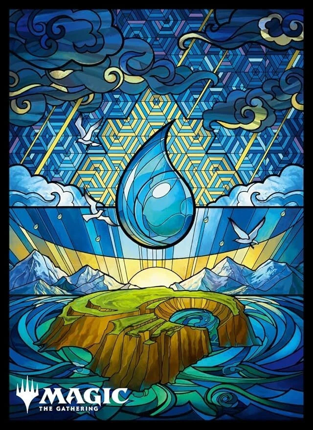 Dominaria Unity Island Stained Glass Magic The Gathering Sleeve New - Image 1 of 1