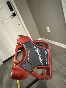 Used TaylorMade Spider Tour Red 35" Putter TaylorMade Steel Shaft Super Stroke - Picture 1 of 15