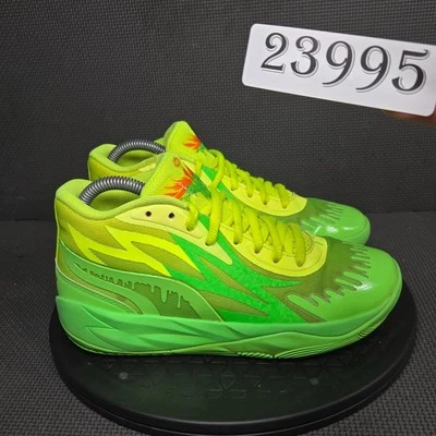 Puma LaMelo MB.02 Nickelodeon Slime Shoes Boys Sz 5.5 Green Sneakers - Image 1 of 4