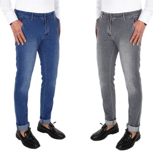 Vaqueros Hombre Azul Claro Negro Pantalón Casual Bolso América 44 46 48 50... - Imagen 1 de 40