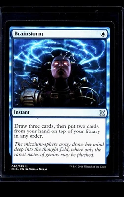 2016 MTG Magic The Gathering EMA Eternal Masters #40 Brainstorm LP - Image 1 of 2