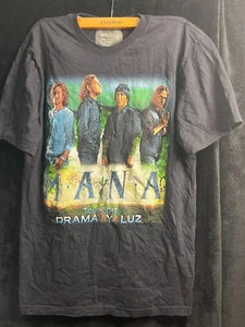 Maná Tour 2012 “Drama y Luz” Band T-Shirt | Latin Rock Concert Tee | Black Short - Picture 1 of 3