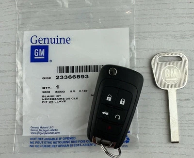 NUEVO KIT MANDO A DISTANCIA ESTILO ABATIBLE SIN LLAVE CHEVY IMPALA MALIBU SONIC TRAX Foto 1 de 2