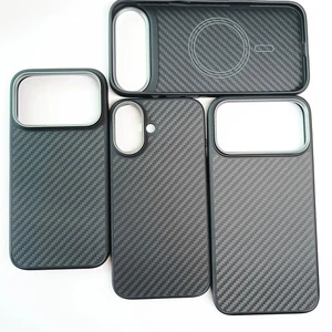 Aramid Carbon Fiber Camera Control Magsafe Heavy Duty Case For iPhone 17 Pro Max - Picture 1 of 23