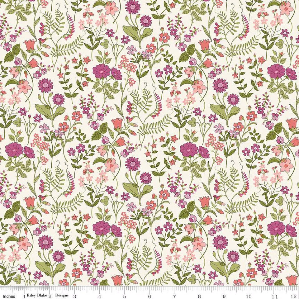 Telas Fat Quarter Liberty "Botanist's Walk" Lola Scatter A Edredón Algodón Foto 1 de 1