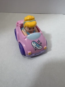 Coches de juguete Fisher Price Little People Wheelies Disney Cenicienta 2009 coche rosa - Imagen 1 de 8