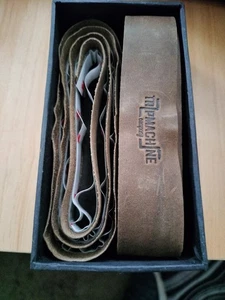 Tripmachine Moto Motorcycle Motorbike Leather Handlebar Grip Wraps Brown - Bild 1 von 4