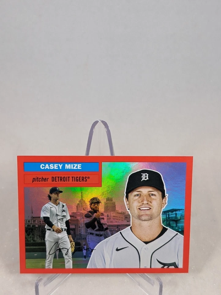 2023 Topps Archives - Casey Mize Red Foil 46/50 - Detroit Tigers - Image 1 of 2