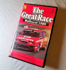 The Great Race 8 - Bathurst 1000 1989 VIDEO not DVD ATCC Touring Cars Supercars - Picture 1 of 2