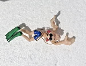 vintage rubber Jiggler spooky Kooky swimmer 1970's Imperial Toys - Picture 1 of 4